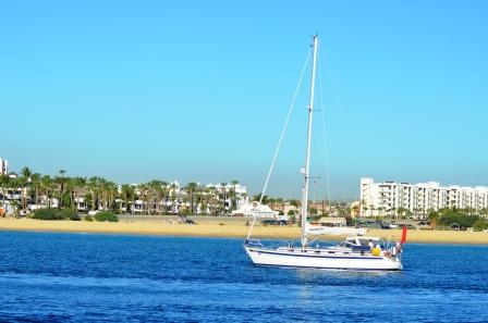 Sailboat Anchored in Cabo