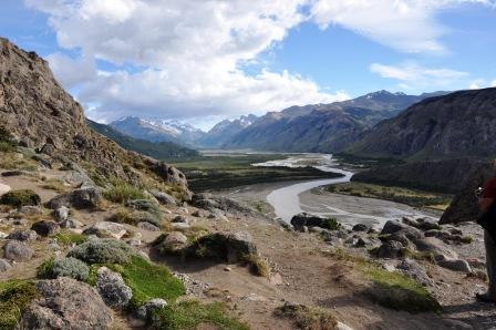 Valley view up the river