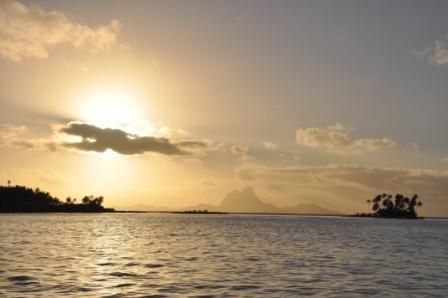 Bora  Bora in Sunset