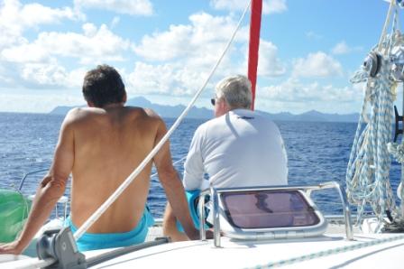 On the way to Huahine