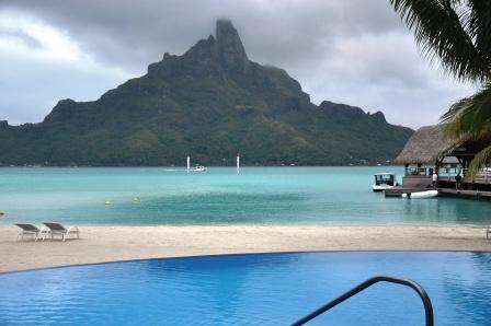 Otemanu Across Infinity Pool